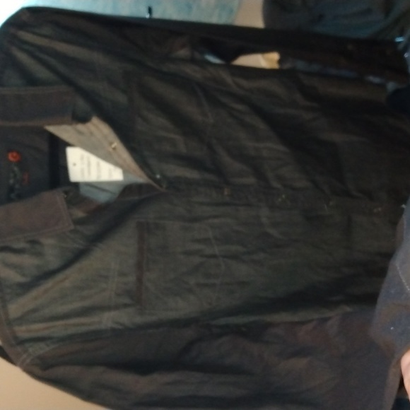 Men's Guess charcoal grey long sleeve dress shirt Sz small New - Picture 9 of 16